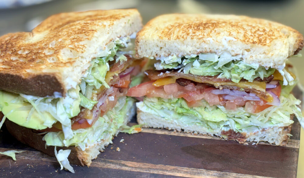 Hebo Sports Shop Bacon Lettuce Tomato sandwich