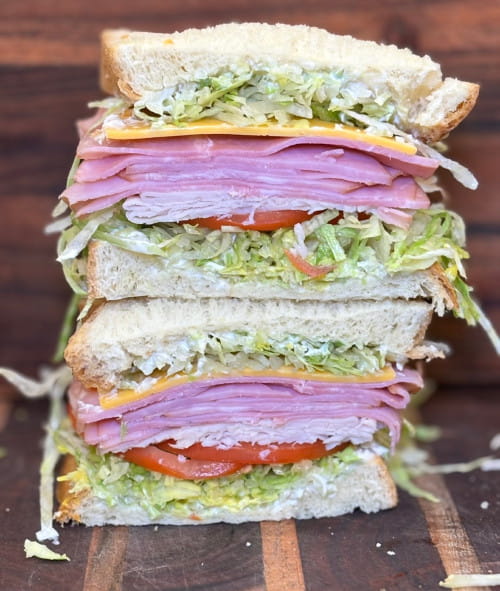 Tasty Hebo Deli Mega Turkey Ham Sandwich!