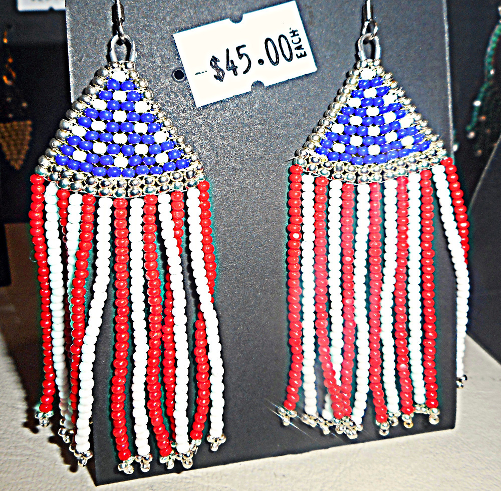 Beautiful hand-made earrings
