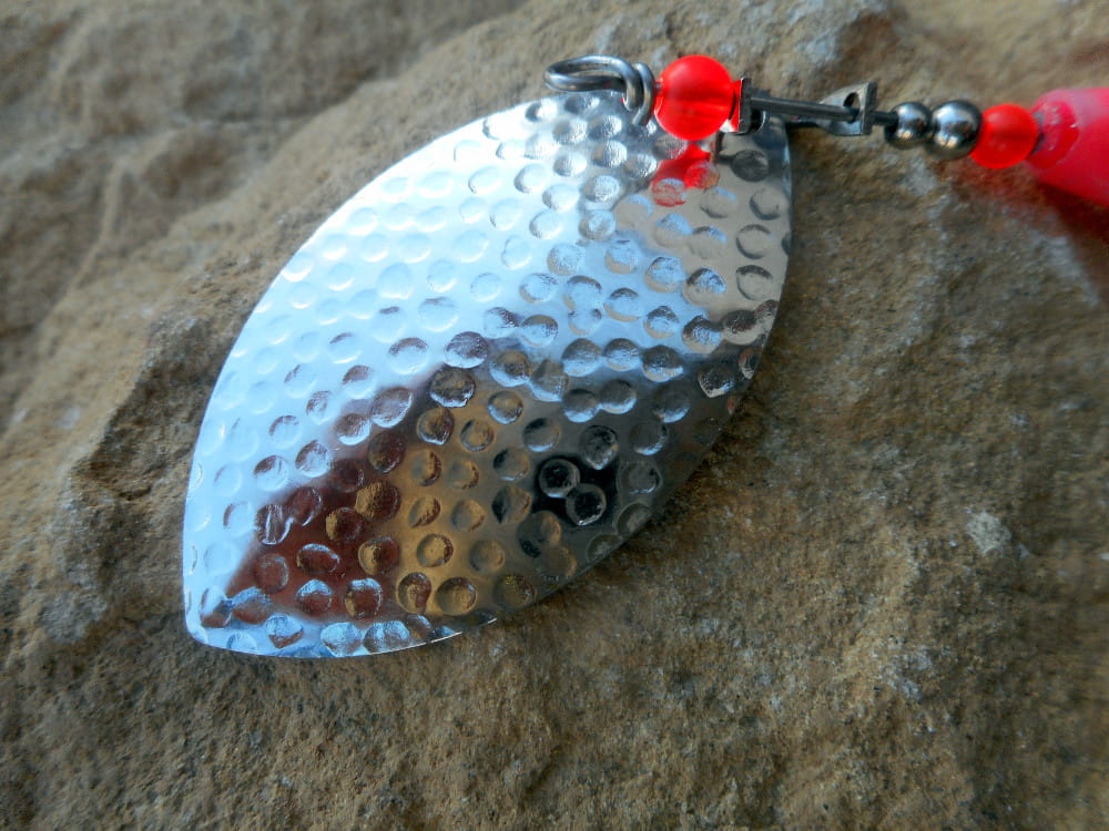 Nickle plated wide version steelhead Willow Leaf spinner blade