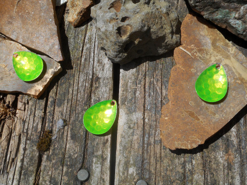 A Colorado spinner blade with a green metallic finish